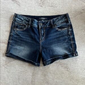 Silver Jeans Women's Dark Blue Jean Shorts